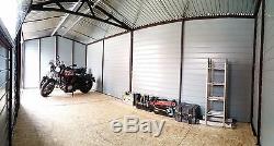 Wood Effect Garage 10x20ft Garden Workshop Motorcycle & Car Secure Bike Storage