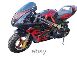 X Beast Motorsport 49cc Mini Pocket Motorcycle Bike Moto Racer Petrol Off Road