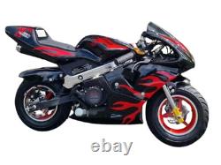 X Beast Motorsport 49cc Mini Pocket Motorcycle Bike Moto Racer Petrol Off Road