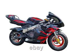 X Beast Motorsport 49cc Mini Pocket Motorcycle Bike Moto Racer Petrol Off Road