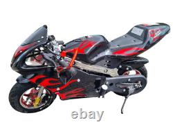 X Beast Motorsport 49cc Mini Pocket Motorcycle Bike Moto Racer Petrol Off Road