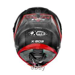 X-Lite X803 RS Red Carbon HOT LAP Removable Spoiler Motorbike Helmet + Visor WQ