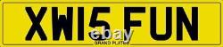 Xw Initials Number Plate Xw15 Fun Private Registration With Fees Included