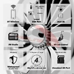 1000w Amplificateur Bluetooth Stéréo Moto 4 Haut-parleurs Radio Système Audio Harley
