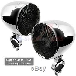 1200w Amplificateur Bluetooth Haut-parleurs Stéréo Moto Étanche Audio Système Mp3