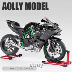 16 Modèle de Moto Diecast en Métal Alliage Dynamique Vaporisable et Démarrable Kawasaki H2R