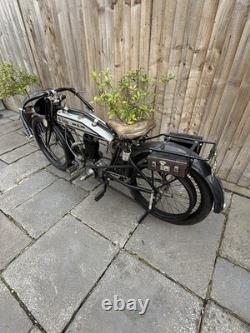 1913 Brooklands Rep Rudge 500cc Machine de moto vintage pionnière