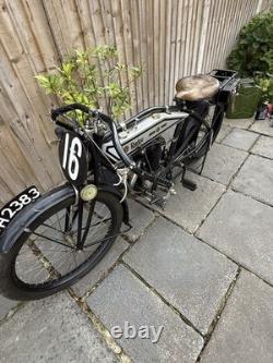 1913 Brooklands Rep Rudge 500cc Machine de moto vintage pionnière