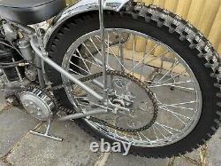1948 Excelsior 500cc Speedway Bike Racing Dirt Track Vélo De Moto Vintage