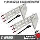 2 X Warrior Folding Aluminium Motorcycle / Vélo / Moto / Rampes De Chargement Mx