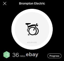 2022 Brompton P Line Electric 36 Miles / 3 Mois Vieux Rare Réinstallation Vente