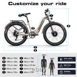 26 VTT Électrique 48V 17.5Ah Hiver 90% Préassemblé Commuter