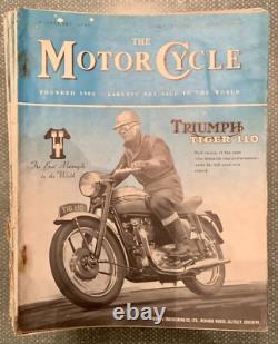 26 x Les magazines de moto de janvier à décembre 1955, lot de motos vintage et classiques