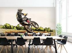 3d Moto Rider B237 Transport Fond D'écran Mural Auto-adhésif Amovible Wendy