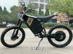 72v 3000w Adulte Electric Full Suspension Off-road E Dirt Bike Motorcycle 35 Mph