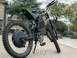 72v 3000w Adulte Electric Full Suspension Off-road E Dirt Bike Motorcycle 35 Mph