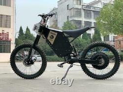 72v 3000w Adulte Electric Full Suspension Off-road E Dirt Bike Motorcycle 35 Mph