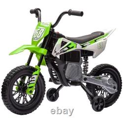 AIYAPLAY Moto Électrique 12V pour Enfants avec Accélérateur à Poignée, Musique, Bleu