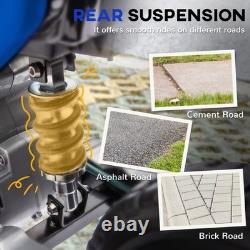 AIYAPLAY Moto Électrique 12V pour Enfants avec Accélérateur à Poignée Twist, Musique, Bleu