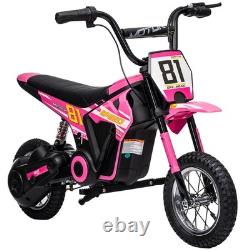 AIYAPLAY Moto Électrique à Batterie 24V avec Suspension Arrière, Rose