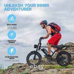 AOVOPRO AP20 Moto Électrique Ebikes 20 Suspension Complète 48V 15.6AH 50MILES