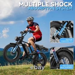 AOVOPRO AP20 Moto Électrique Ebikes 20 Suspension Complète 48V 15.6AH 50MILES
