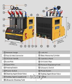 AUTOOL CT160 Machine de nettoyage et de test d'injecteurs de carburant ultrasonique avec chauffage