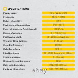 AUTOOL CT160 Machine de nettoyage et de test d'injecteurs de carburant ultrasonique avec chauffage