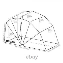 Abri pour moto, scooter, VTT Armadillo - Taille petite 270cm x 105cm x 155cm