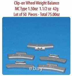 Assortiment 300 Pc Clip-on Jantes Poids Type MC 0,25 0,50 0,75 1,0 1,25 1,50z