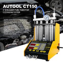 Autool Ct150 Voiture Moto Ultrasonic Fuel Injecteur Cleaner Tester Machine 220v