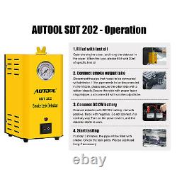 Autool Sdt-202 Car Smoke Leak Diagnostic Emissions Vacuum Leak Detection Testeur