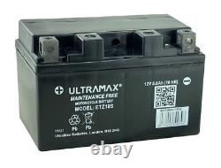 Batterie de Moto ETZ10S Haute Puissance ULTRAMAX REMPLACE YTZ10S