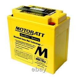 Batterie de moto AGM Quadflex 12V 20Ah MB16U MOTOBATT