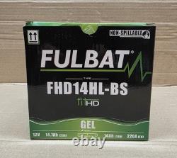 Batterie de moto FHD14HL-BS GEL Fulbat YHD14HL-BS