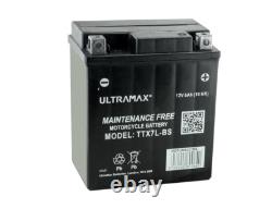 Batterie de moto Ultramax Ttx7l-bs remplaçant Ytx7lbs