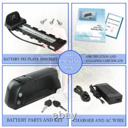 Batterie de vélo électrique Pedelec Lithium 48V 10A pour moteur 1000W