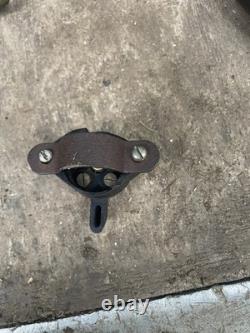 Boîte à outils de moto vintage amp, interrupteurs à bascule en laiton de Baker, pistolet à graisse