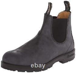 Botte en cuir Chelsea Blundstone Unisexe 587 Noir Rustique