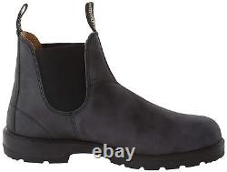 Botte en cuir Chelsea Blundstone Unisexe 587 Noir Rustique