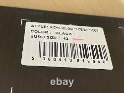 Bottes de moto en cuir étanches Richa Velocity CE approuvées noires UK9 Europ43