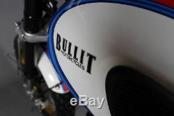 Bullit Hero Motorcycle Tracker Learner Legal Café Racer Bike 125cc Blanc Bianco