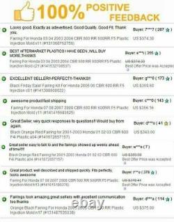 Carénage en plastique injecté rouge et noir LD adapté pour Honda 08-11 CBR1000RR ABS q001