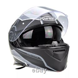 Casque de moto Viper Rs-v171 Blinc Intercom Bluetooth Flip Front