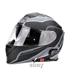 Casque de moto Viper Rs-v171 Blinc Intercom Bluetooth Flip Front