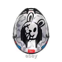 Casque de moto intégral Mt Stinger 2 Yozu Ece 22.06 Bleu Blanc