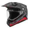 Casque De Moto Intégral Adulte Fly 2023 Trekker Pulse Noir/rouge Avec Visière