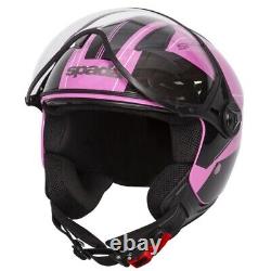 Casque de moto ouvert Spada Hellion 06 Twist Pink