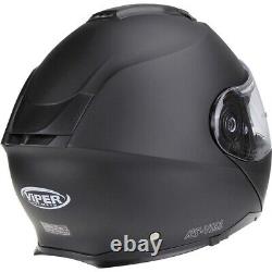 Casque modulable Viper RSV191 BL+ 3.0 Pinlock Blinc Bluetooth pour moto TAILLE EXTRÊME