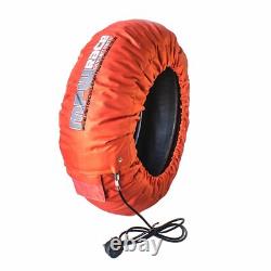 Chauffe-pneus analogiques MPW Race Dept pour Superbikes 120 avant/180-190 arrière orange